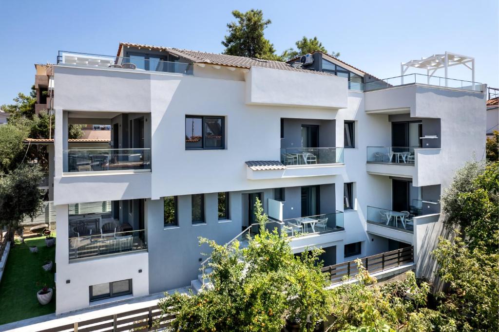 Balkón nebo terasa v ubytování UpArtments