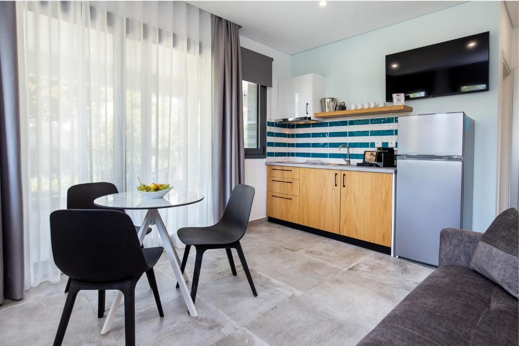 Kuchyň nebo kuchyňský kout v ubytování UpArtments
