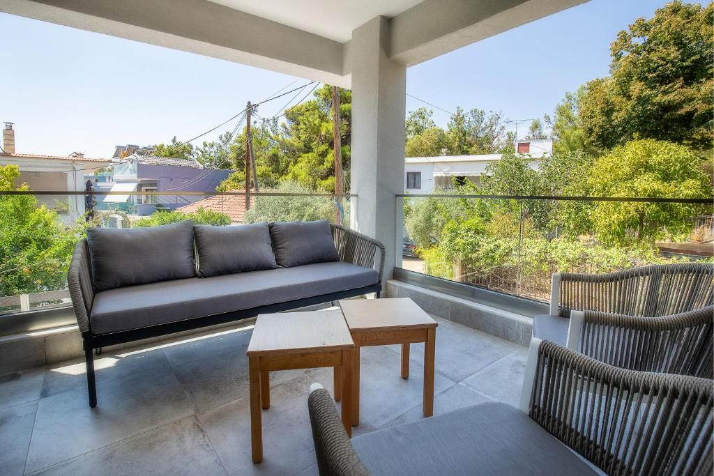 Posezení v ubytování UpArtments