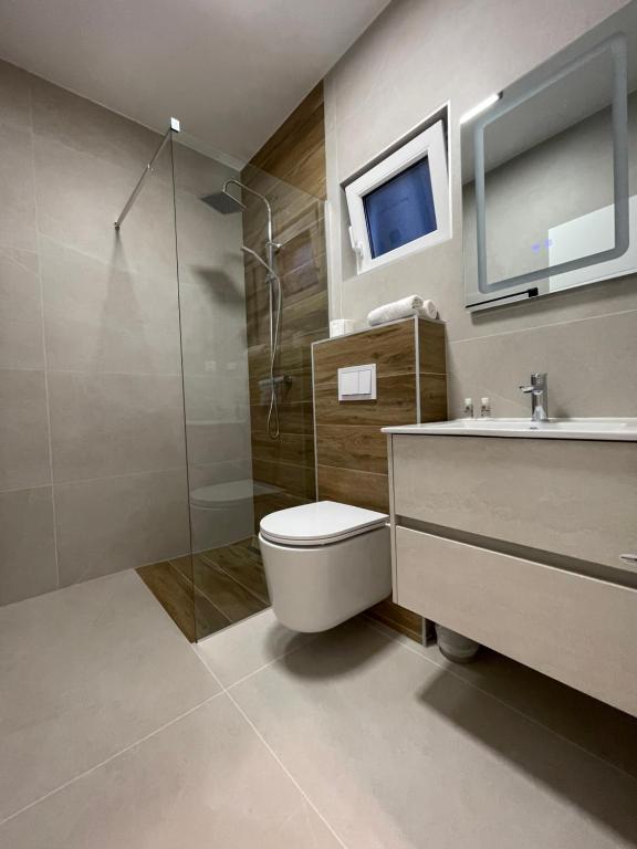Koupelna v ubytování Apartments Njavro Neum