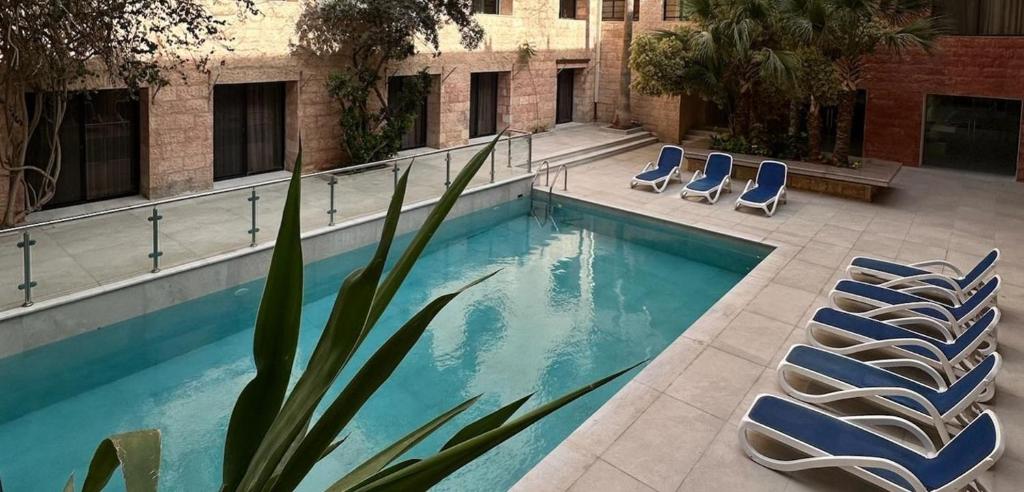 Bazén v ubytování Petra Palace Hotel nebo v jeho okolí