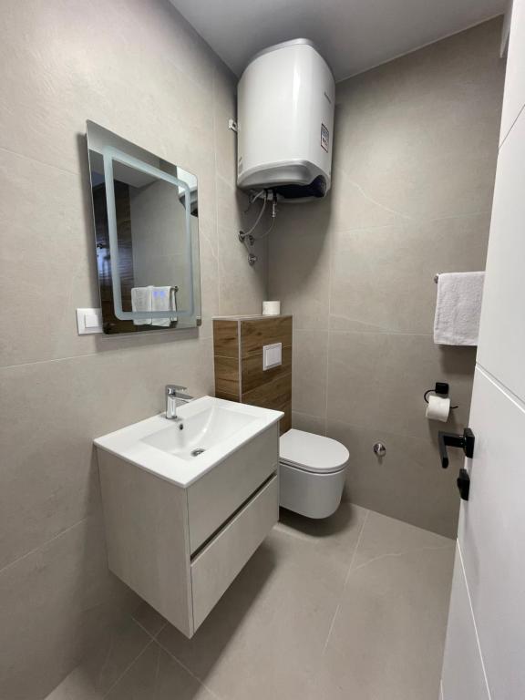Koupelna v ubytování Apartments Njavro Neum