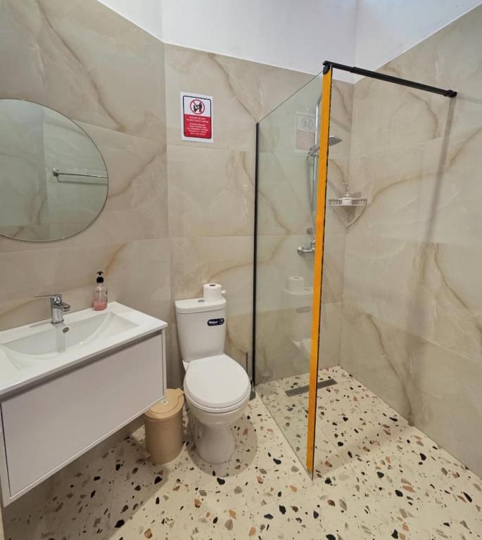 Koupelna v ubytování Bellavista Villa