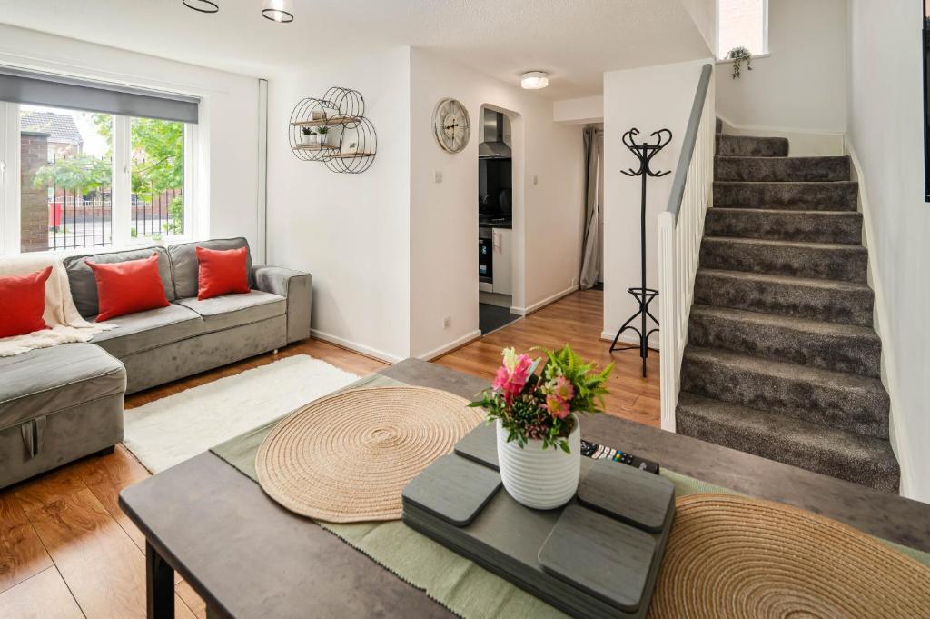 Χώρος καθιστικού στο The Acorn Nook - Central Stay