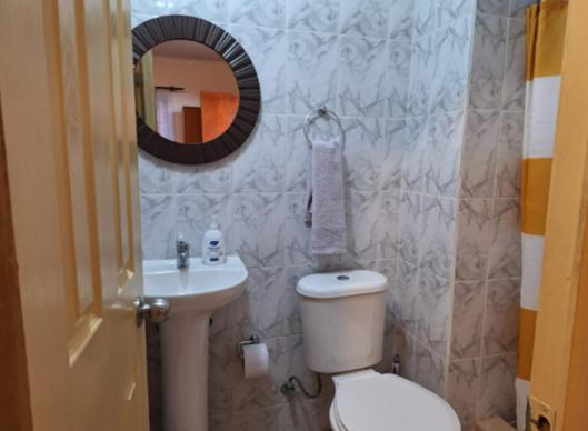 Koupelna v ubytování Hostal Las Kañas