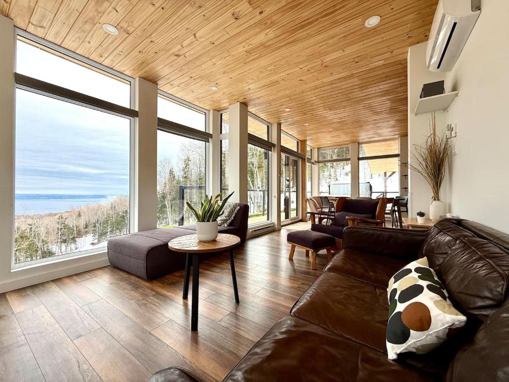 Et opholdsområde på Chalet aux ℳille et une vues