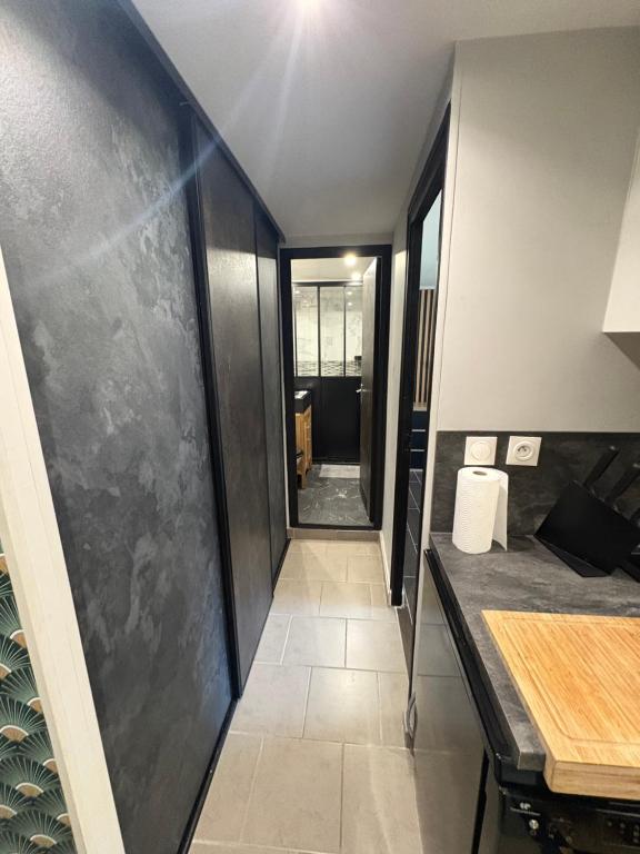 Kuchyňa alebo kuchynka v ubytovaní Appartement Rouen gare/centre