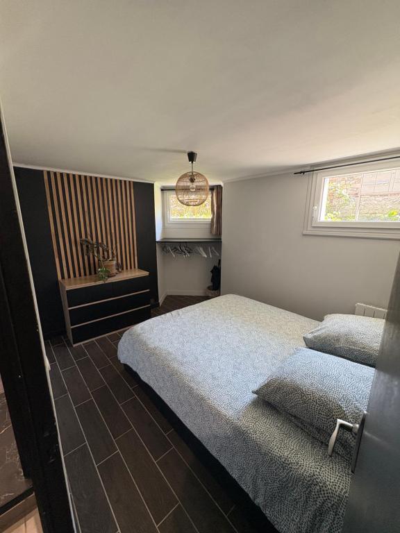 Posteľ alebo postele v izbe v ubytovaní Appartement Rouen gare/centre