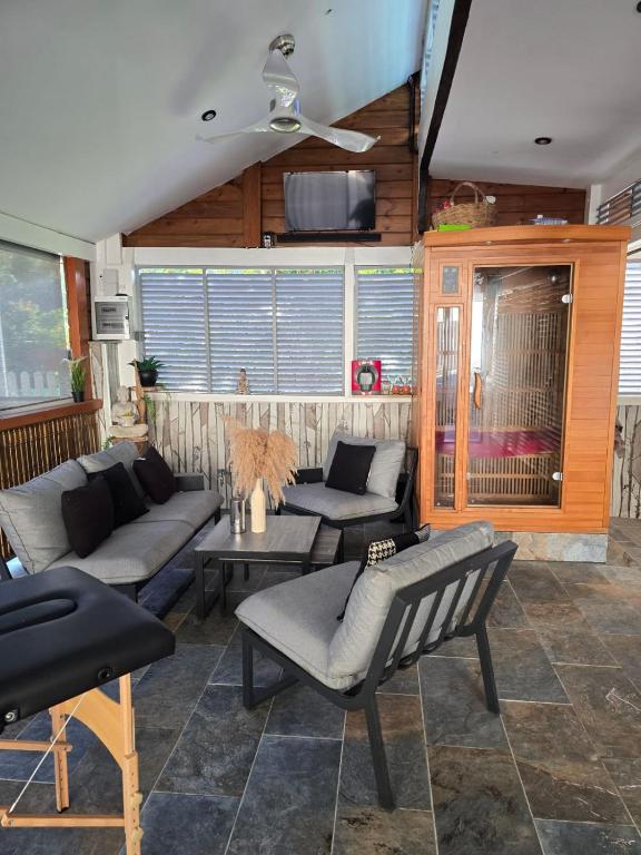 Posezení v ubytování Appartement Le Milano