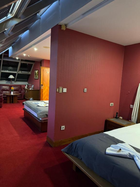 Postel nebo postele na pokoji v ubytování Hotel Astra