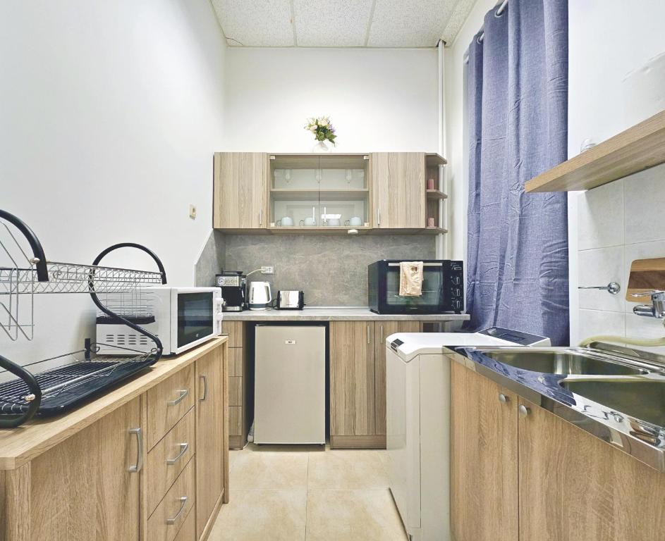 Kuchyň nebo kuchyňský kout v ubytování Top Center SofiaLuxRentals - Vitosha blvd Apartment