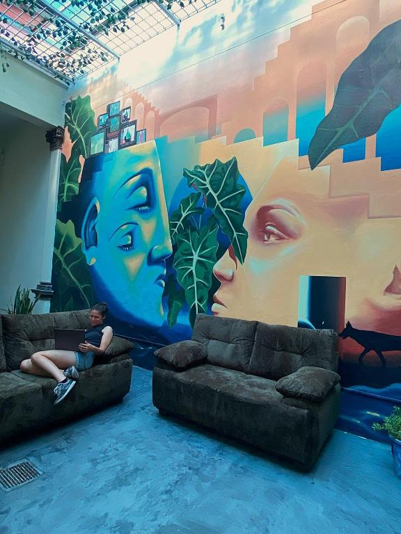 Posezení v ubytování El Pinche Hostal
