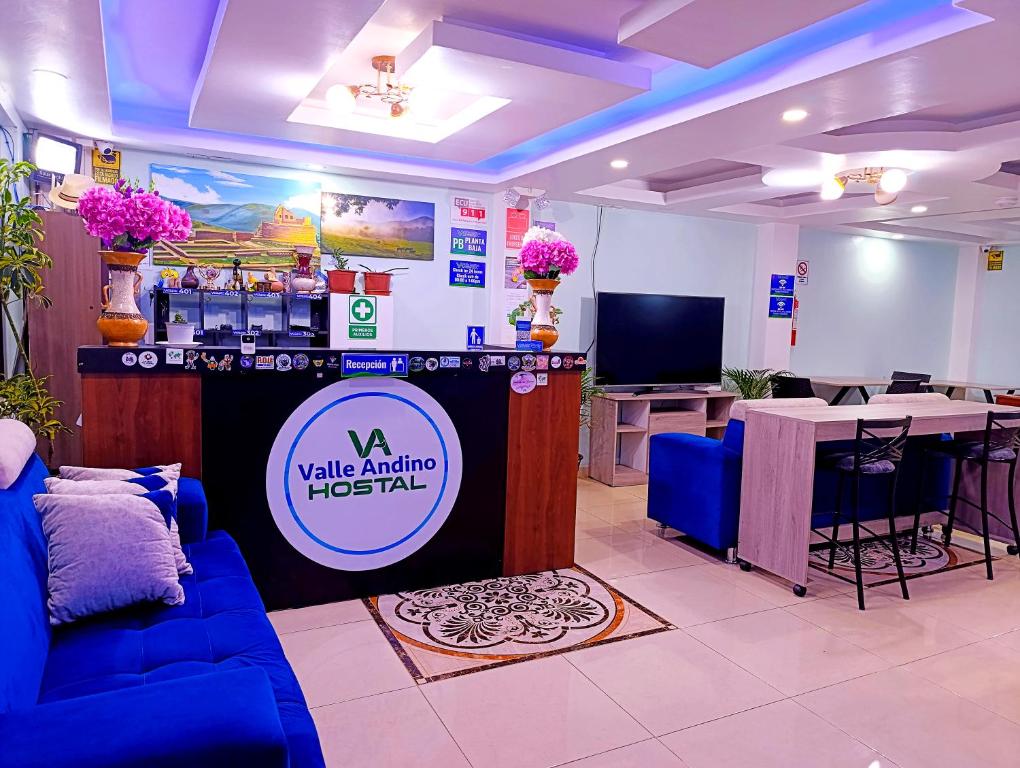 TV a/nebo společenská místnost v ubytování Hostal Valle Andino
