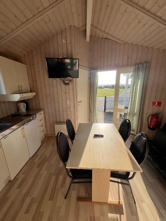 Kuchyň nebo kuchyňský kout v ubytování Storebælt camping