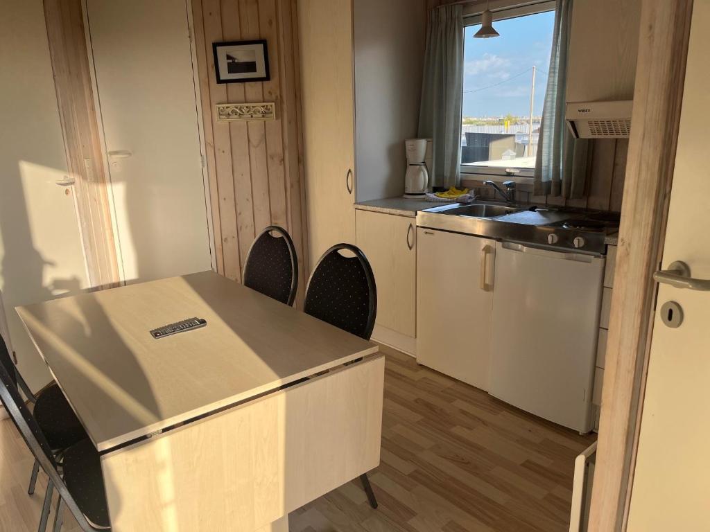 Kuchyň nebo kuchyňský kout v ubytování Storebælt camping