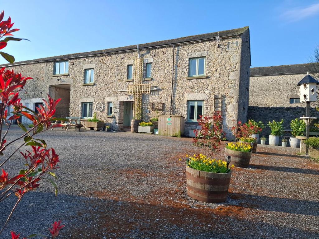 Bygningen som feriehuset ligger i