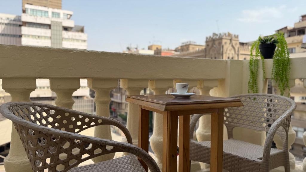Balkón nebo terasa v ubytování La Bella Casa Hostel
