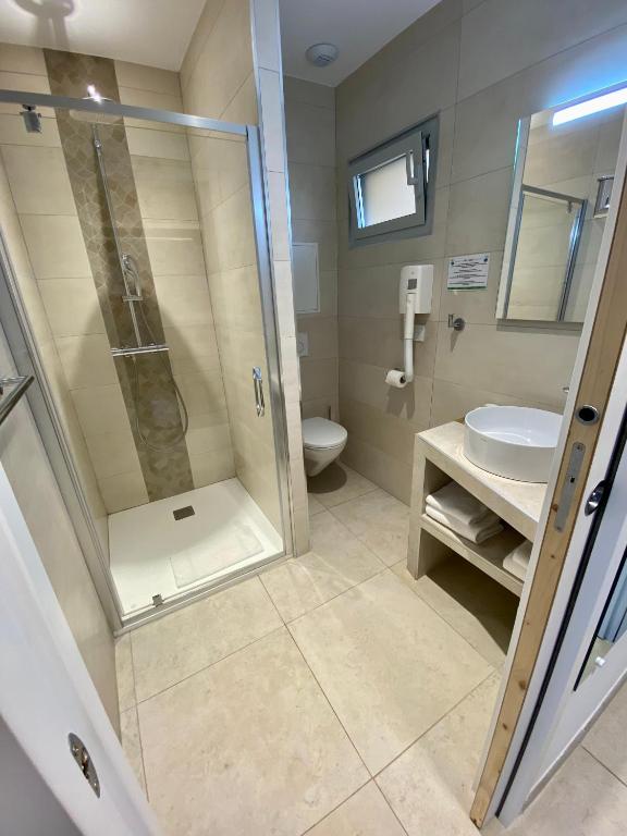 Koupelna v ubytování Hotel L'ondine