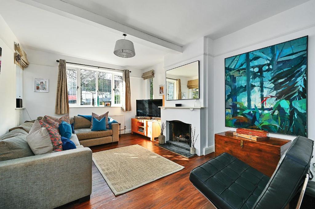 Ruang duduk di Finest Retreats - 19, South Way