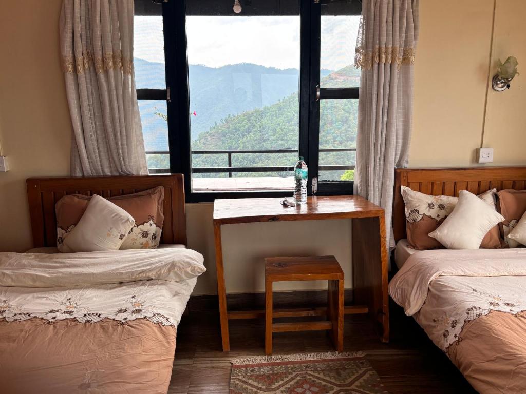 Letto o letti in una camera di Siddhartha Garden Ayurveda