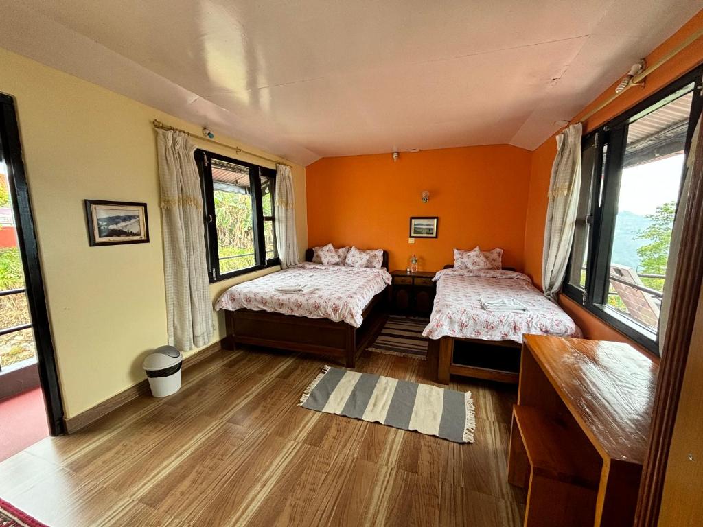 Letto o letti in una camera di Siddhartha Garden Ayurveda