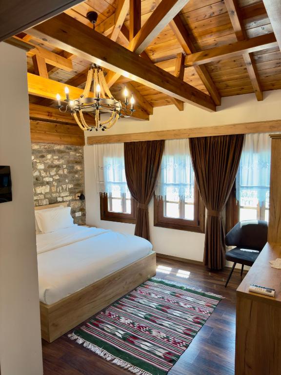 Postel nebo postele na pokoji v ubytování HOTEL ANSEL