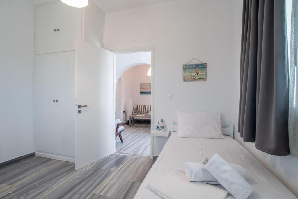 Posteľ alebo postele v izbe v ubytovaní 3bedroom Cycladic home Casa Klea in Drios Paros