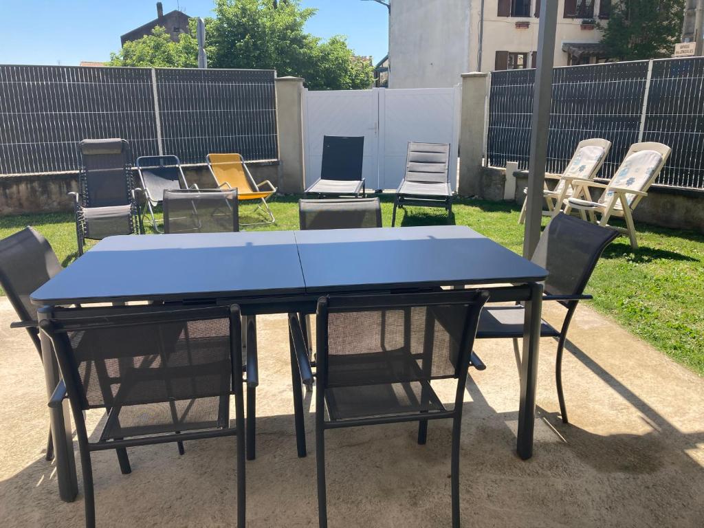 Patio nebo venkovní prostory v ubytování Chez Val et Phil