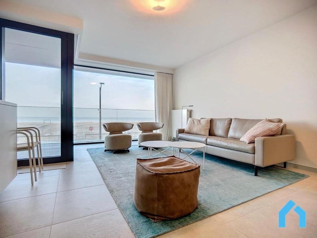 Χώρος καθιστικού στο Apartment in Belgium near the Seaside