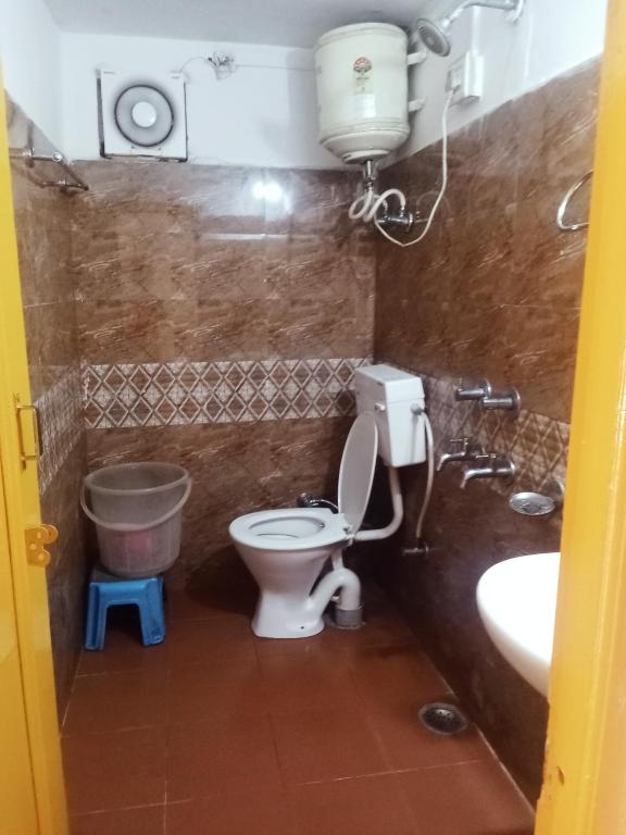 Koupelna v ubytování Sandeep homestay