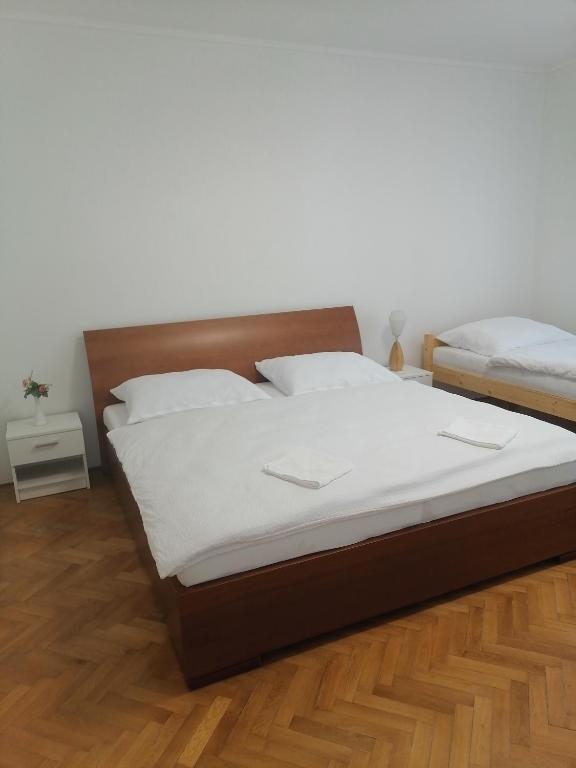 Postel nebo postele na pokoji v ubytování Vidiecky Dom
