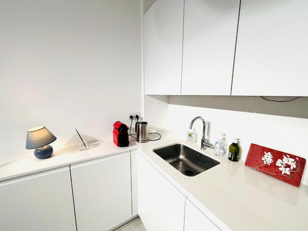 Küche/Küchenzeile in der Unterkunft Appartement Malesherbes Wagram