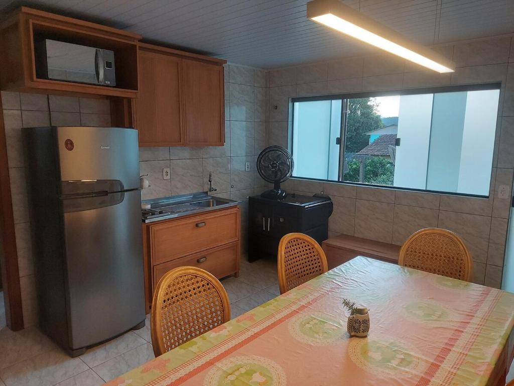 Dapur atau dapur kecil di My Espacinho in São Bento