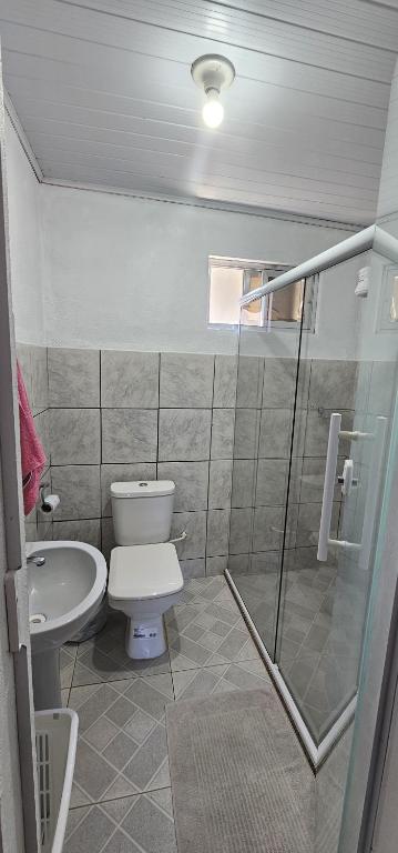 Koupelna v ubytování recanto provetá ILHA GRANDE