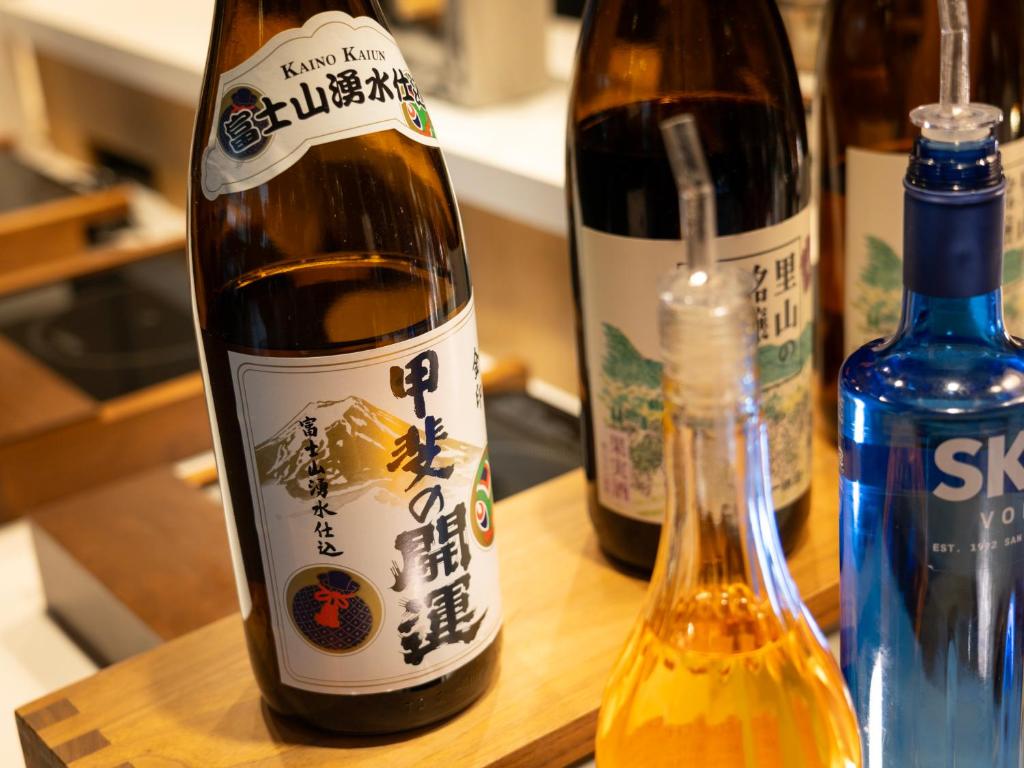 Nápoje v ubytování Super Hotel Fujikawaguchiko Tennenonsen