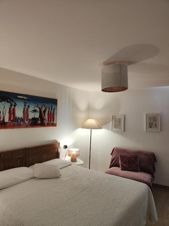 Posteľ alebo postele v izbe v ubytovaní B&B Ai Castagni