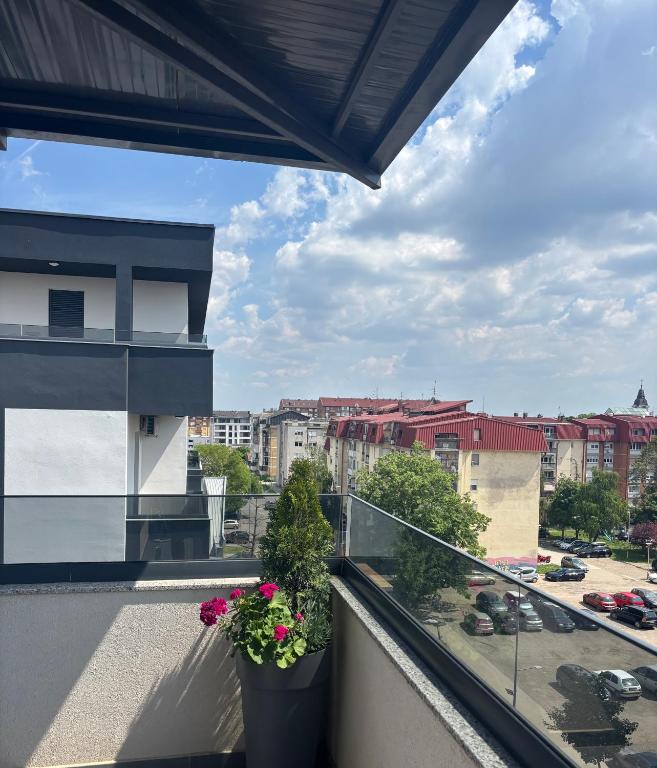 Balkón nebo terasa v ubytování Apartman Idila