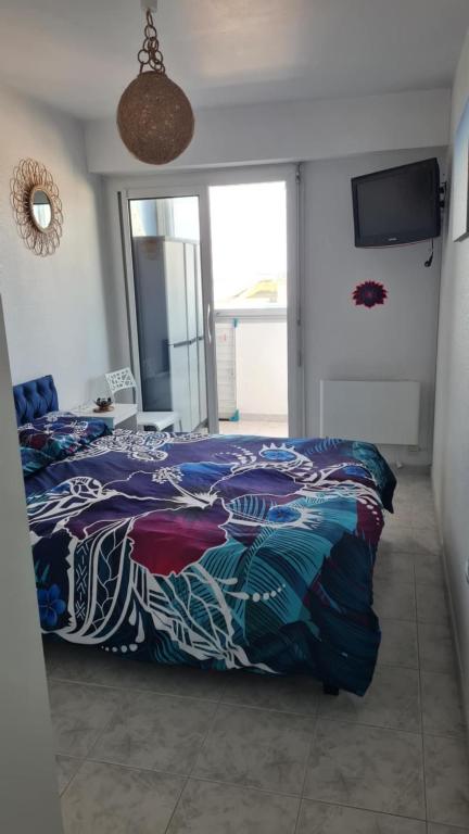 Letto o letti in una camera di CHARMANT T2 Avec LOGGIA VUE MER