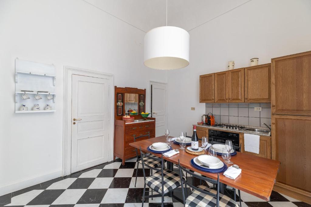 Kuchyň nebo kuchyňský kout v ubytování Milonghita Apartment Ortigia