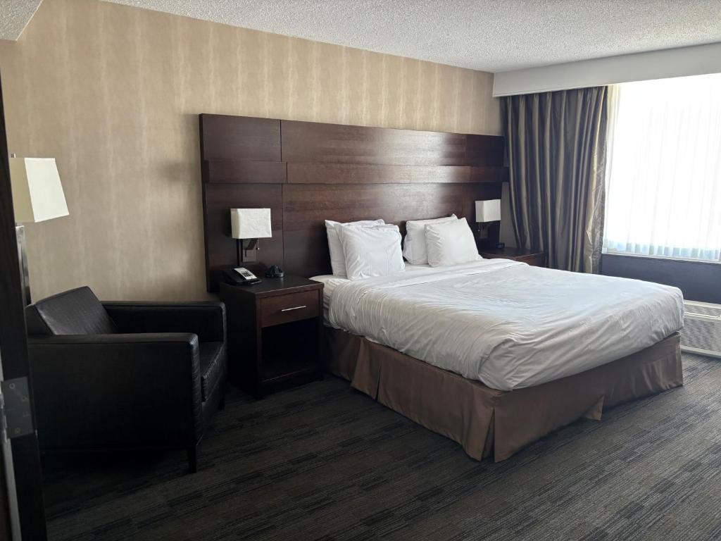 Postel nebo postele na pokoji v ubytování Radisson Hotel Winnipeg Downtown