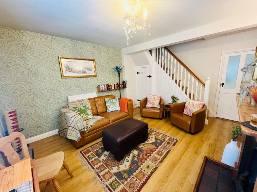 Posezení v ubytování Victoria Cottage, Ironbridge