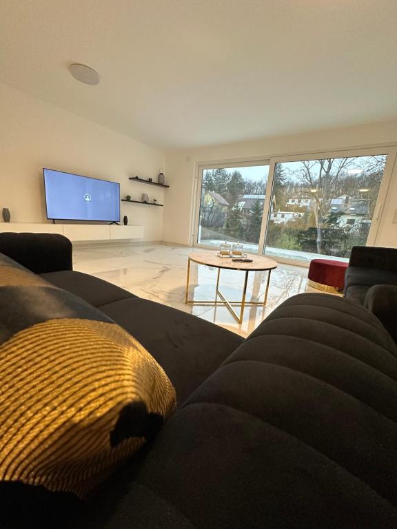 TV a/nebo společenská místnost v ubytování Villa HM am Waldrand