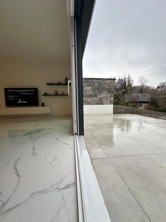 Balkón nebo terasa v ubytování Villa HM am Waldrand