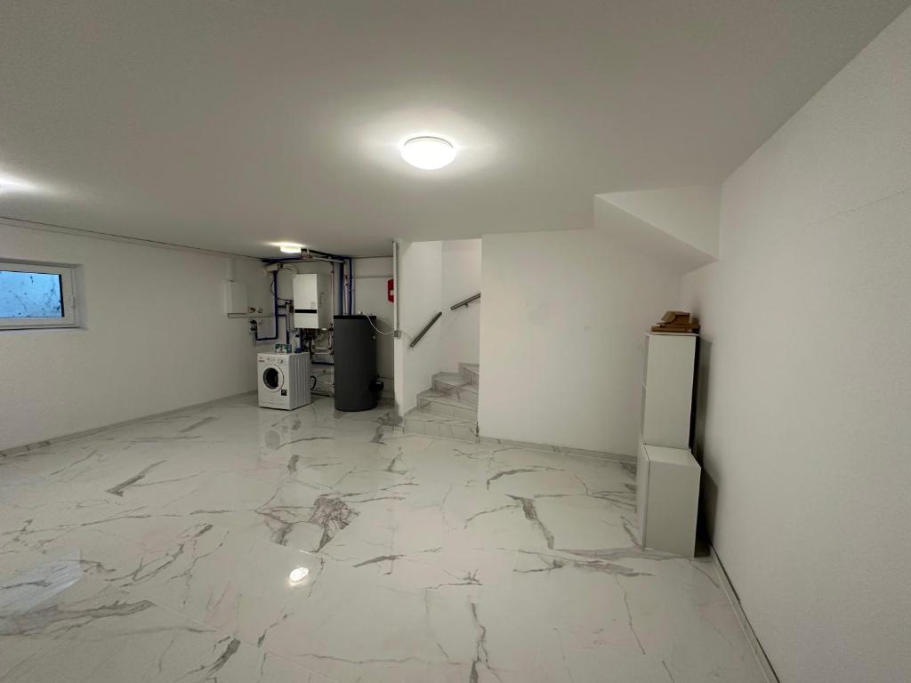 Kuchyň nebo kuchyňský kout v ubytování Villa HM am Waldrand
