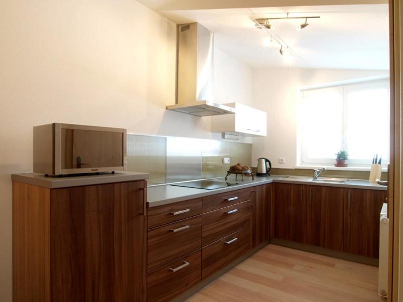 Kuchyň nebo kuchyňský kout v ubytování Penzion a restaurace Sklář