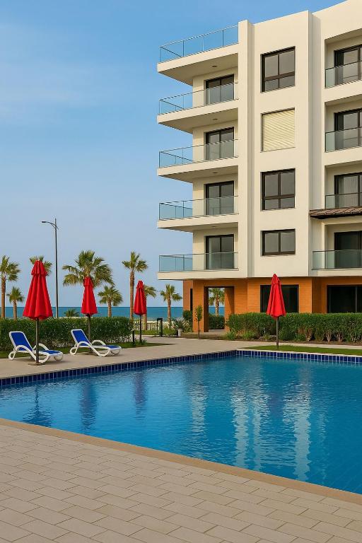 Bazén v ubytování Porto Said Tourist Resort Luxury Hotel Apartment nebo v jeho okolí