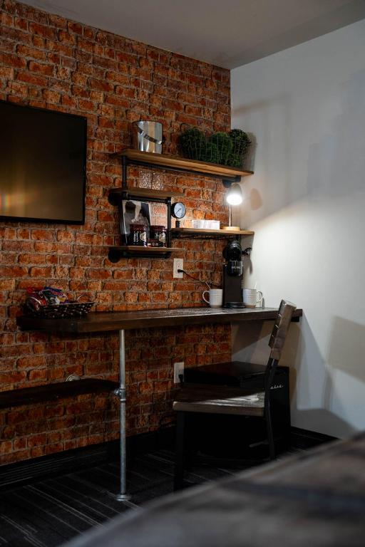 Kuchyň nebo kuchyňský kout v ubytování Heart & Hops Brewery Suites