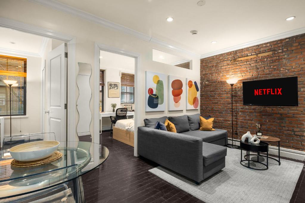 Posezení v ubytování Hudson Yard comfort in the heart of Manhattan