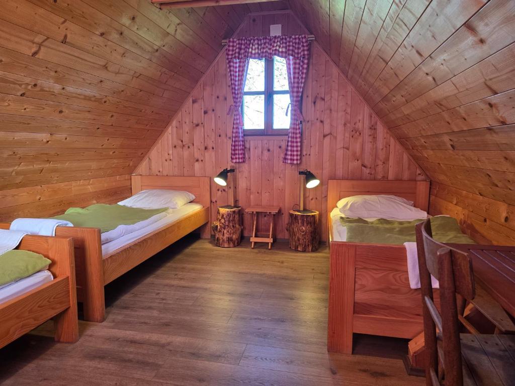 Posteľ alebo postele v izbe v ubytovaní Bungalows Rizvan City