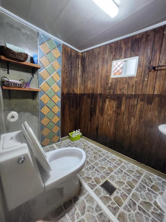 Koupelna v ubytování Moran Guesthouse